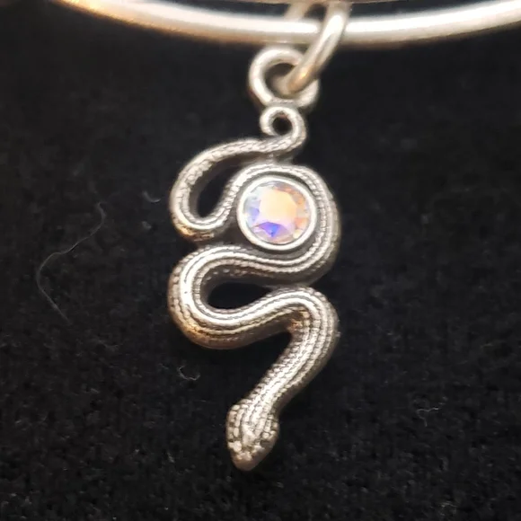 NWT Alex & Ani Rafaelian Silver Snake & Swarovski Crystal 2017 - Picture 12 of 13